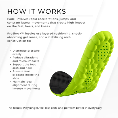 ProShock™ High-Performance Padel Insoles